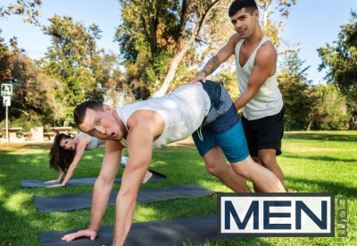 Power yoga, part 4 pierce paris, ty mitchell bareback