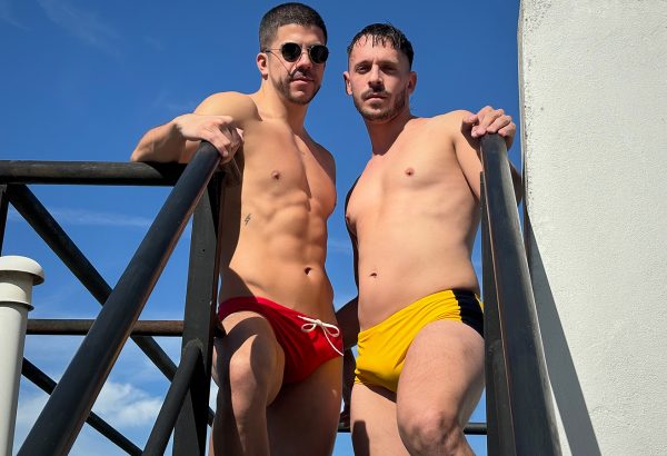 Latin leche handsome latinos take turns fer froma, luke ryder