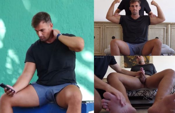 Good looking daddy recruited for a hot handjob