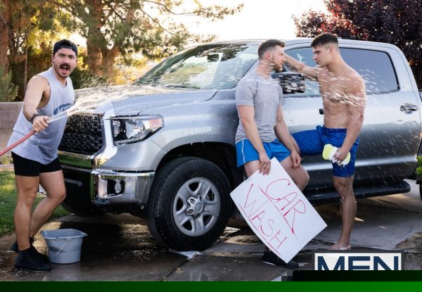 Wet ass fundraiser malik delgaty, caden bareback